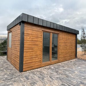 kontener KR Kontener Usługowy 6x3m Złoty Dąb | Ocieplony "Pod Klucz" | Okno Balkonowe