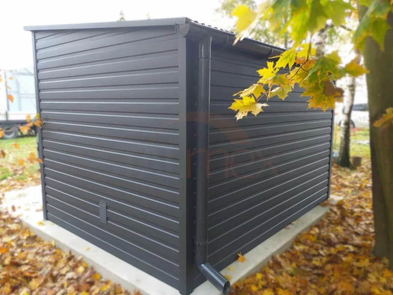 Domek narzędziowy 4x2,5 m Grafit BTX 7016 | Podwyższony 2,40m | Profil