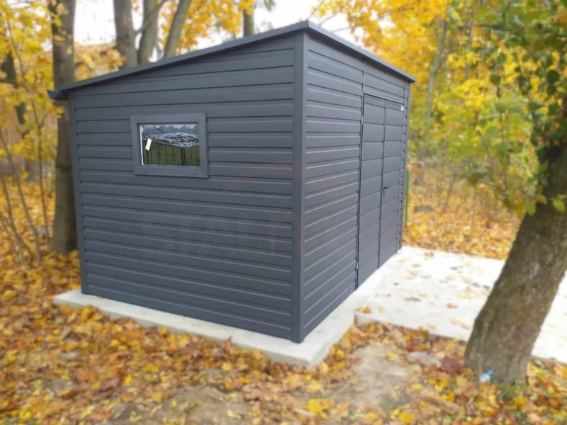 Domek narzędziowy 4x2,5 m Grafit BTX 7016 | Podwyższony 2,40m | Profil