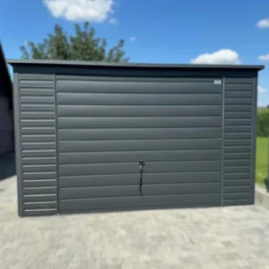 Garaż blaszany 4x6m Grafit BTX 7016 | Spójny Panel T7 | Światło wjazdu 2,0 m | Filc | Profil