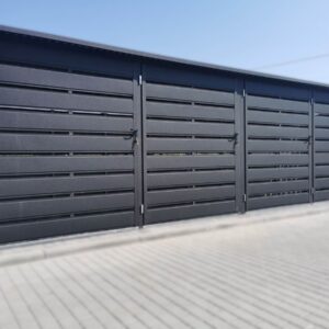 Wiata mietnikowa premium modułowa WS39 1 Wiata śmietnikowa modułowa