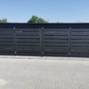 Wiata mietnikowa premium modułowa WS39 4 Wiata śmietnikowa modułowa