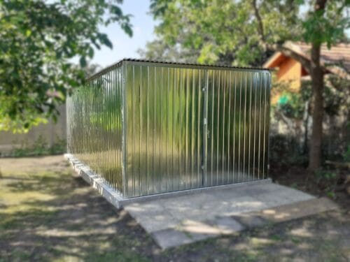 Garaż blaszany 3x5m Ocynk | Garaż Blaszak Typówka | Klasyczny Pionowy T7