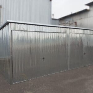 Garaż blaszany 6x5m Ocynk | 2 Stanowiska | Okucia | Podwyższony 2,30m | Kątownik