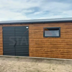 Domek narzędziowy 6x2,5 m Złoty Dąb / Grafit | Podwyższony 2,60m | Profil