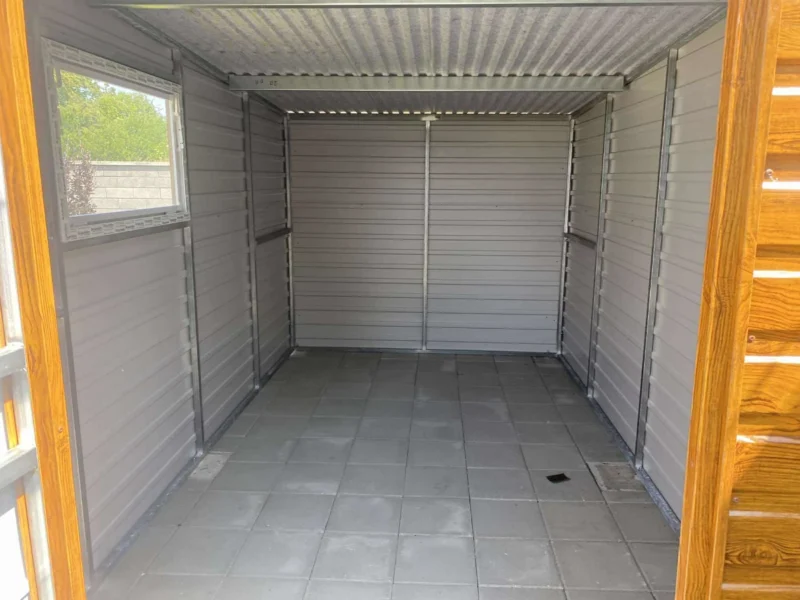 Domek narzędziowy 2x4 m Złoty Dąb | Wąski Front 2m | Filc, Rynny i Okno | Profil