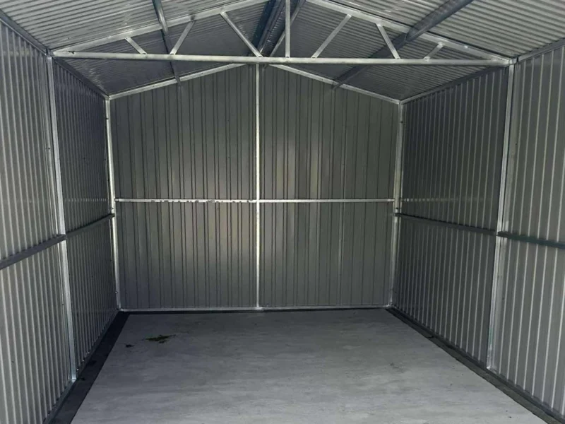 Garaż blaszany 3x5m Zieleń Mat BTX 6020 | Dach Dwuspadowy | Brama Dwuskrzydłowa | Profil