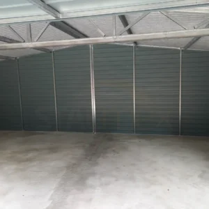 GD102-6 Garaż dwustanowiskowy 7x6m Złoty Dąb / Orzech | 2 Bramy + Osobne Drzwi | Filc | Profil