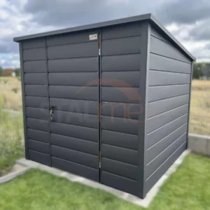 Nowoczesny Domek ogrodowy 2,3x2,3 m Grafit Mat | Trapez Szeroki | Profil