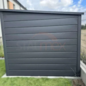 Nowoczesny Domek ogrodowy 2,3x2,3 m Grafit Mat | Trapez Szeroki | Profil