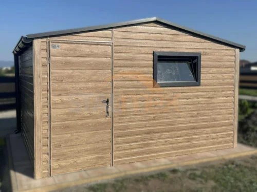 Domek ogrodowy 4x3 m drewnopodobny Winchester | Okno | Filc i Rynny | Profil