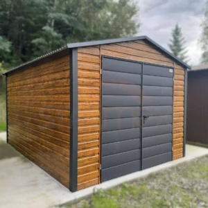 Domek narzędziowy 3x4 m Złoty Dąb / Grafit Mat | Drzwi 2,00m | Profil