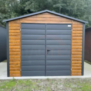 Domek narzędziowy 3x4 m Złoty Dąb / Grafit Mat | Drzwi 2,00m | Profil