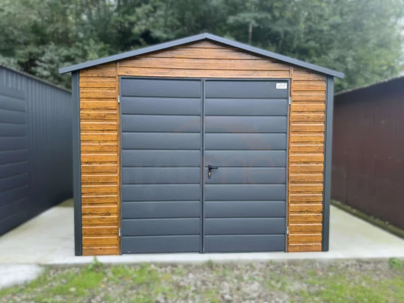 Domek narzędziowy 3x4 m Złoty Dąb / Grafit Mat | Drzwi 2,00m | Profil