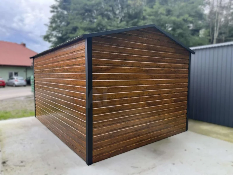 Domek narzędziowy 3x4 m Złoty Dąb / Grafit Mat | Drzwi 2,00m | Profil