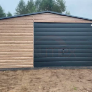 Garaż blaszany 4,5x5,5m Winchester / Grafit Mat | Brama Uchylna | Profil