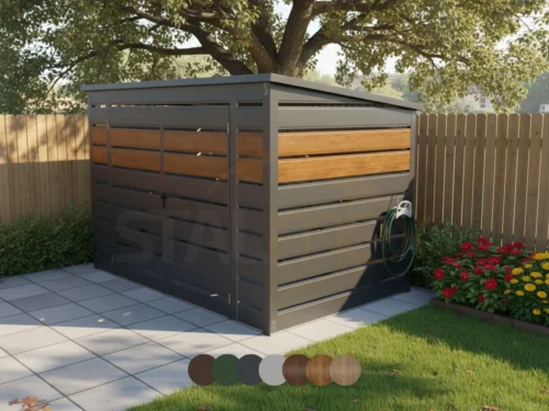 Wiata Śmietnikowa Premium WWS2 Wiata śmietnikowa premium 3×2