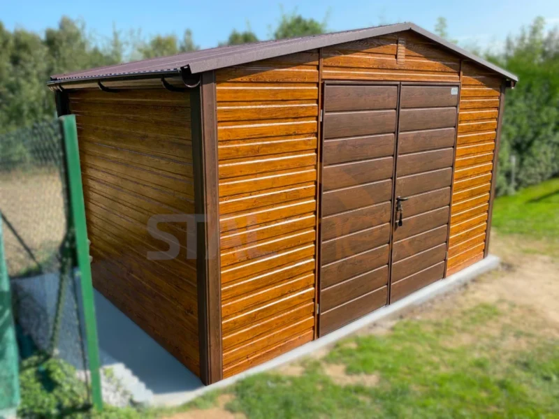 Domek narzędziowy 4x2,5 m Złoty Dąb / Orzech | Profil