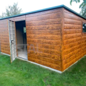 Domek ogrodowy 5x4 m Złoty Dąb | Panel Szeroki | Okno | Konstrukcja wzmocniona