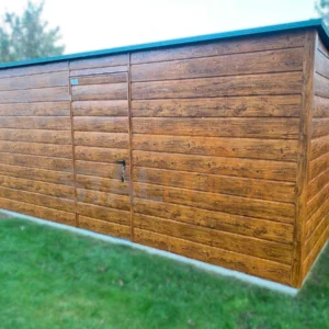 Domek ogrodowy 5x4 m Złoty Dąb | Panel Szeroki | Okno | Konstrukcja wzmocniona
