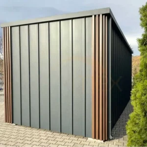 Kontener Biurowy 6x3m Orzech / Grafit | Premium Lamele | "Pod Klucz"